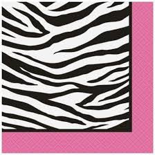 Zebra Passion Beverage Napkins