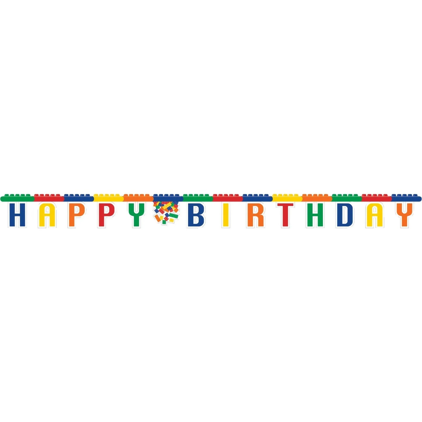 Lego/ Block Party Happy Birthday Banner