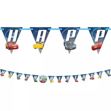 Cars Happy Birthday Banner