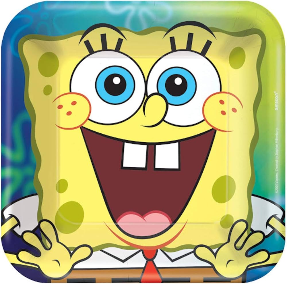 Spongebob Squarepants Design Dessert Plates