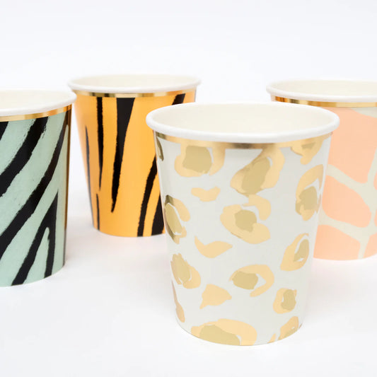 Safari Animal Print Party Cups (x16)