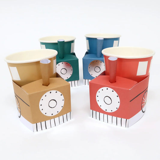 Train Cups (x8)