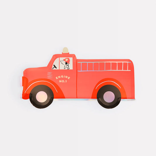 Fire Truck Plates (x8)