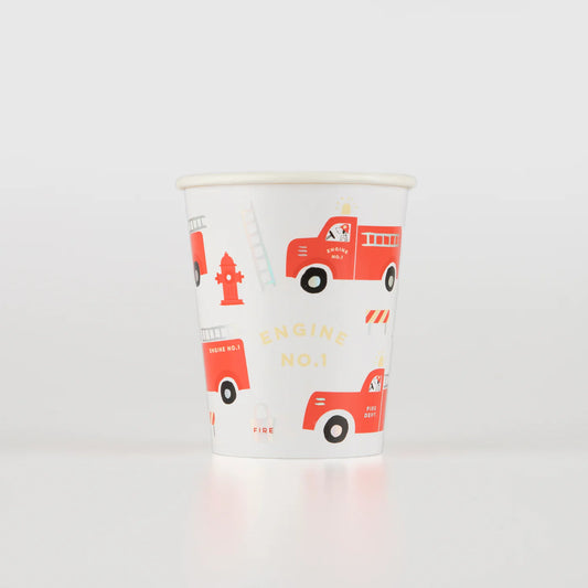 Fire Truck Cups (x8)