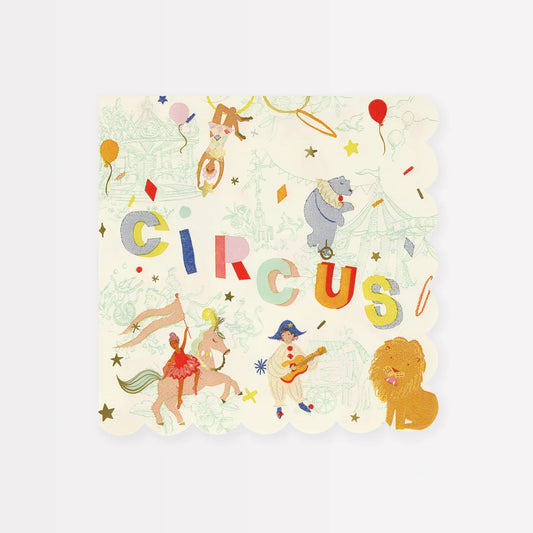 Circus Large Napkins (x16)