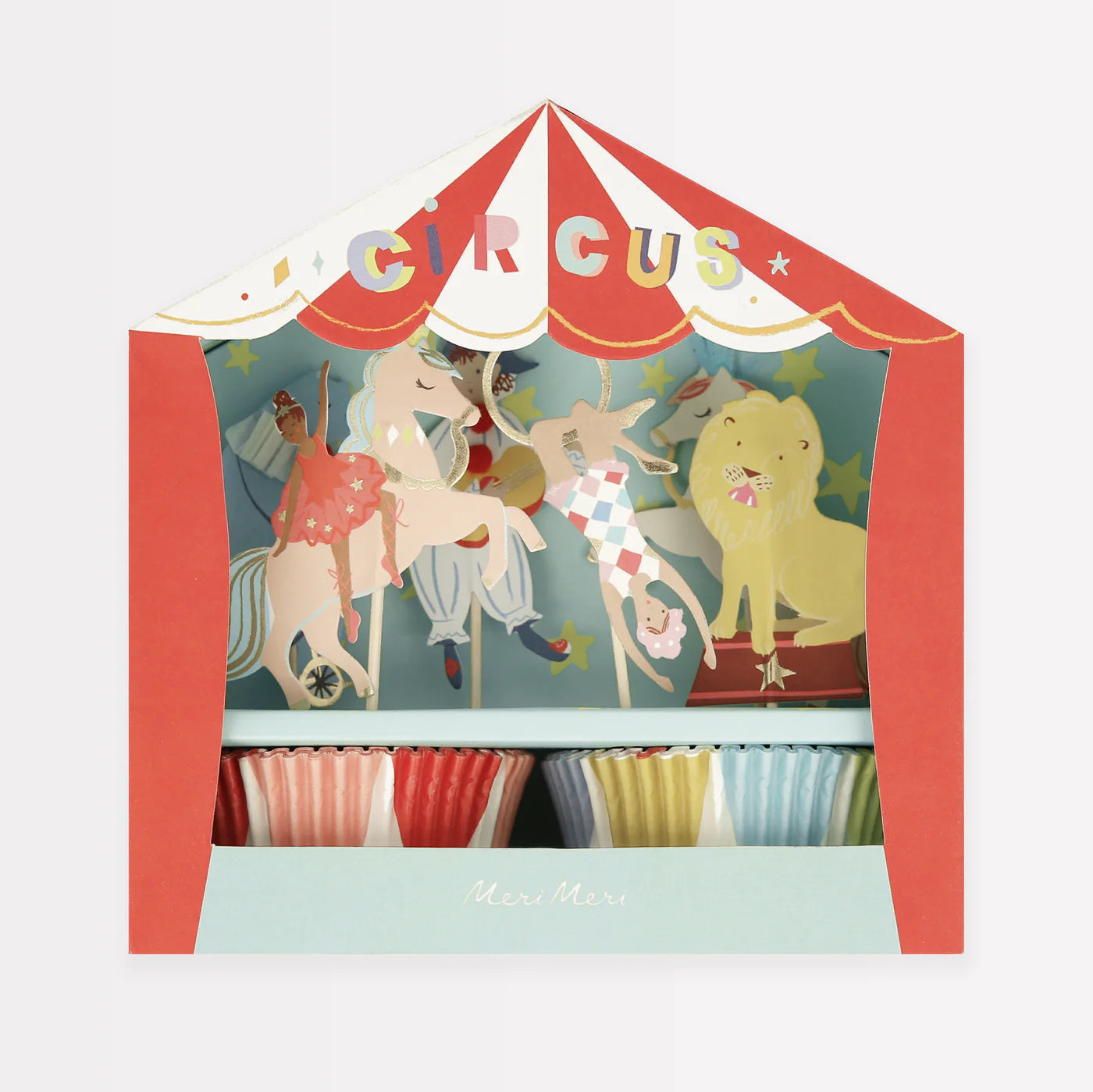 Circus Cupcake Kit (x24 toppers)