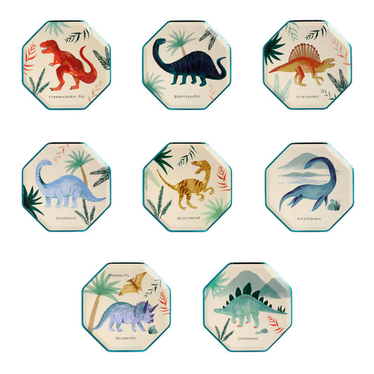 Dinosaur Kingdom Side Plates (x8)