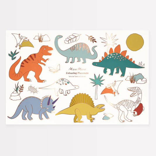 Dinosaur Coloring Placemats (x8)