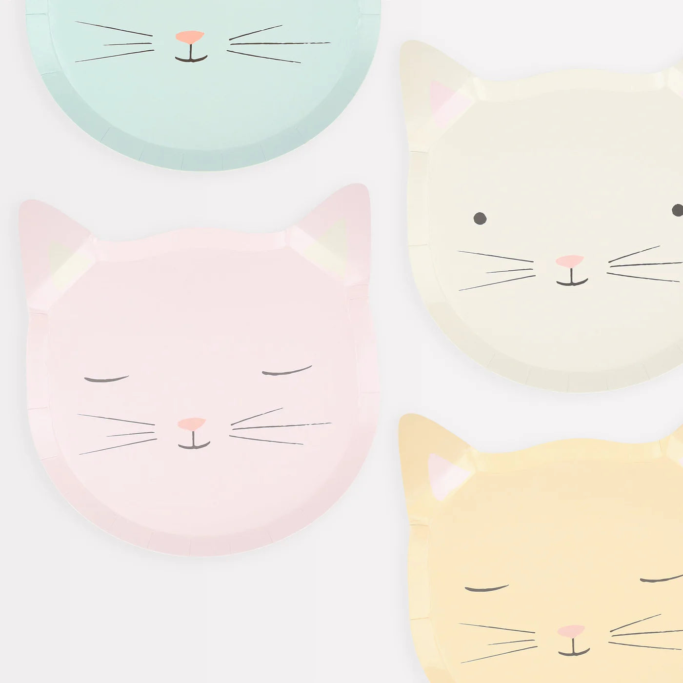 Cute Kitten Plates (x8)