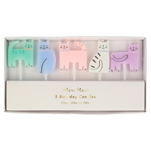 Cat Candles (x5)