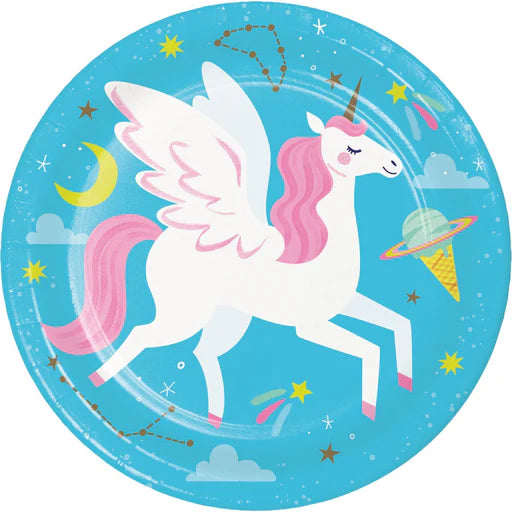 Unicorn Galaxy Dessert Plates