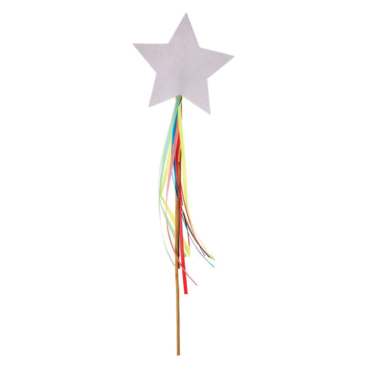 White Sparkly Wands (x8)