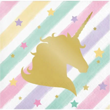Unicorn Sparkle Beverage Napkins