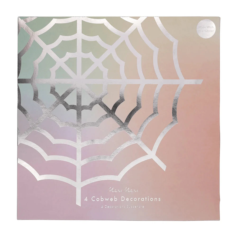 Hanging Cobweb Decorations (x4)