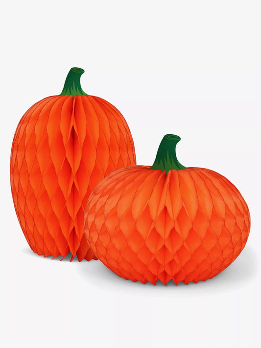 Honeycomb Pumpkins (x2)