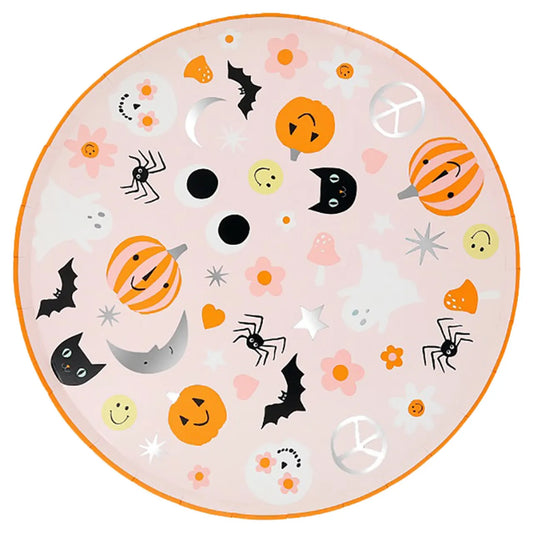Groovy Halloween Icon Dinner Plates