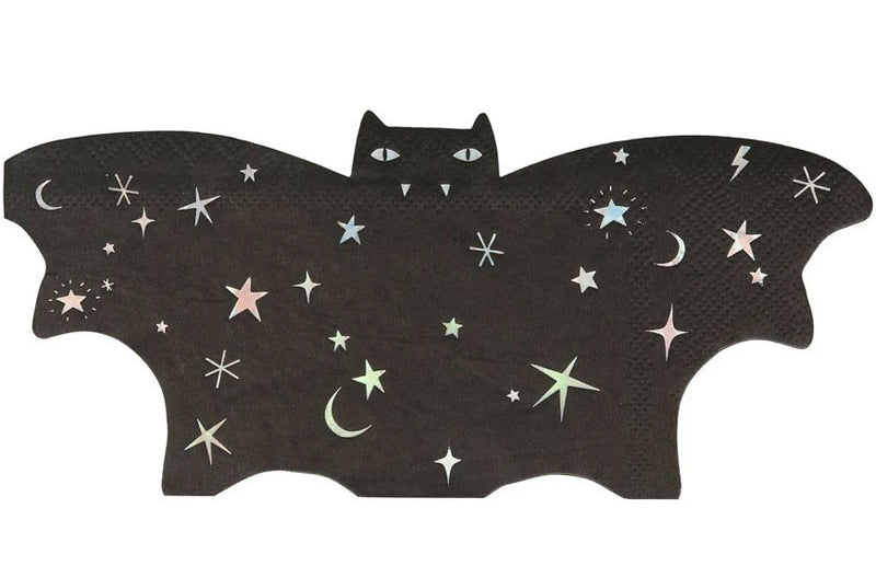Sparkle Bat Shaped Napkins