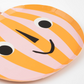 Pink & Orange Stripy Pumpkin Plates