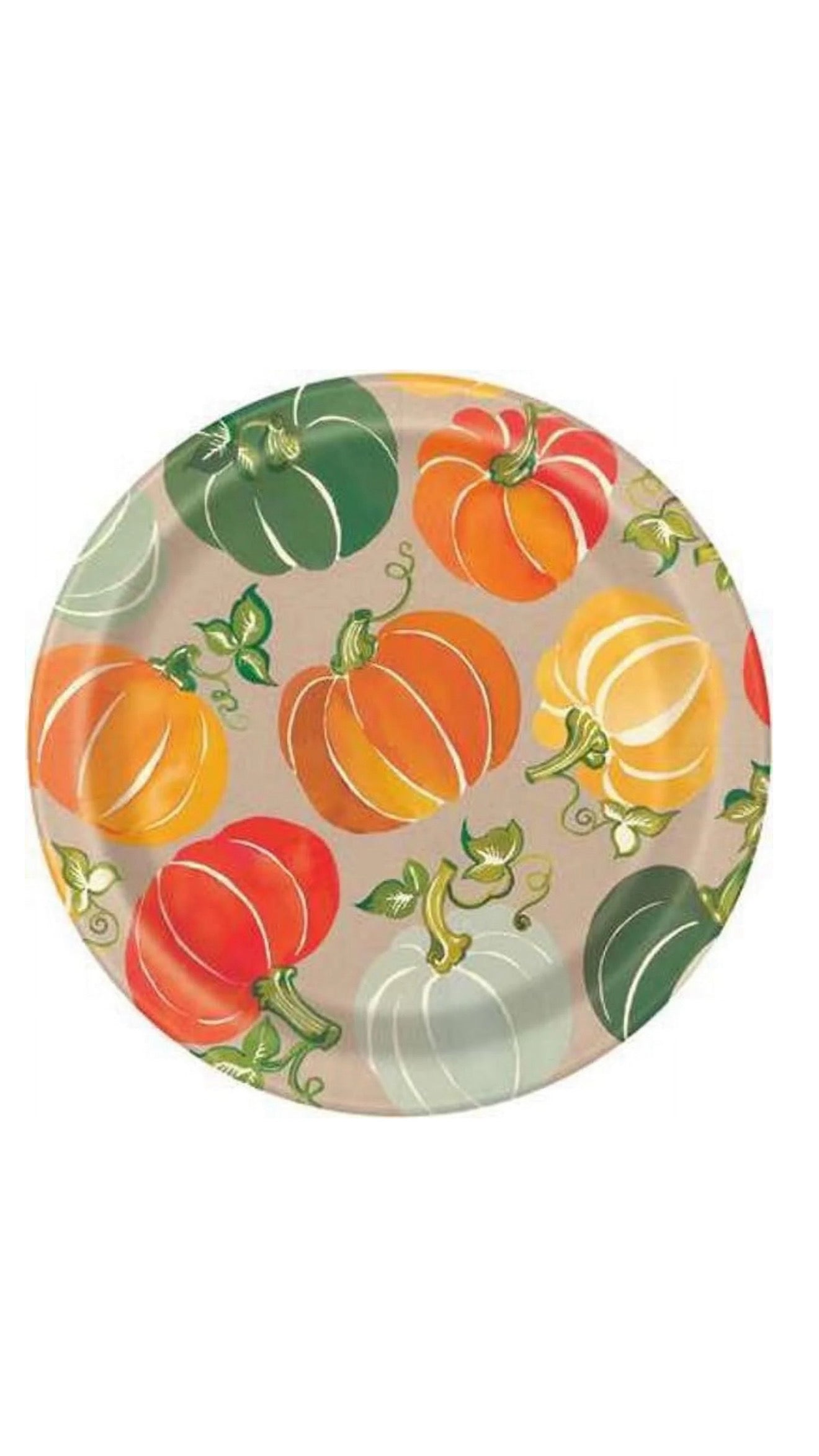 Fall Autumn Colorful Pumpkins Dinner Plates