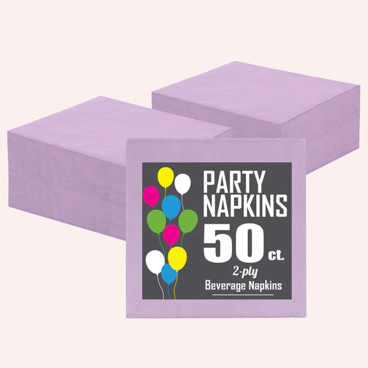 Lavender Beverage Napkins (50ct)
