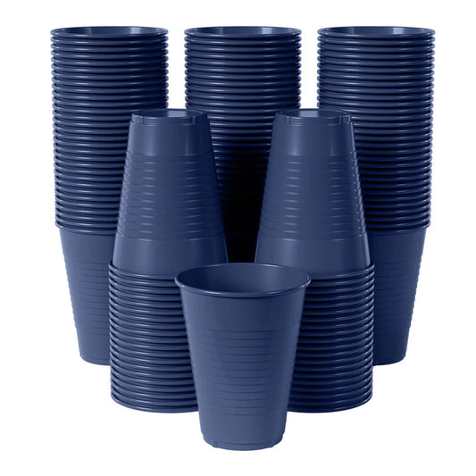 12 oz Navy Plastic Cups