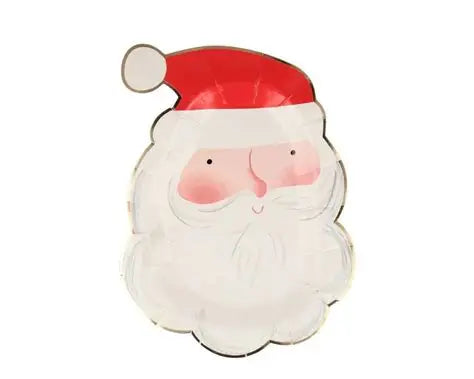 Jolly Christmas Santa Plates (x8)