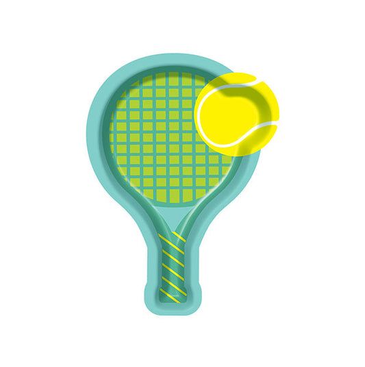 Tennis Racket Dessert Plates