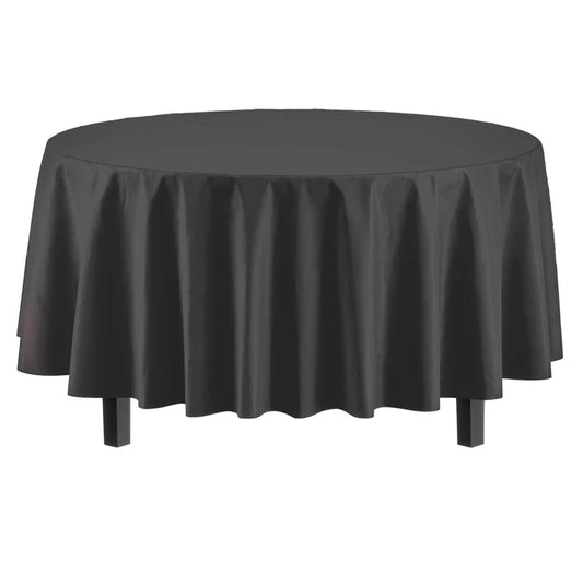 Round Black Table Cover