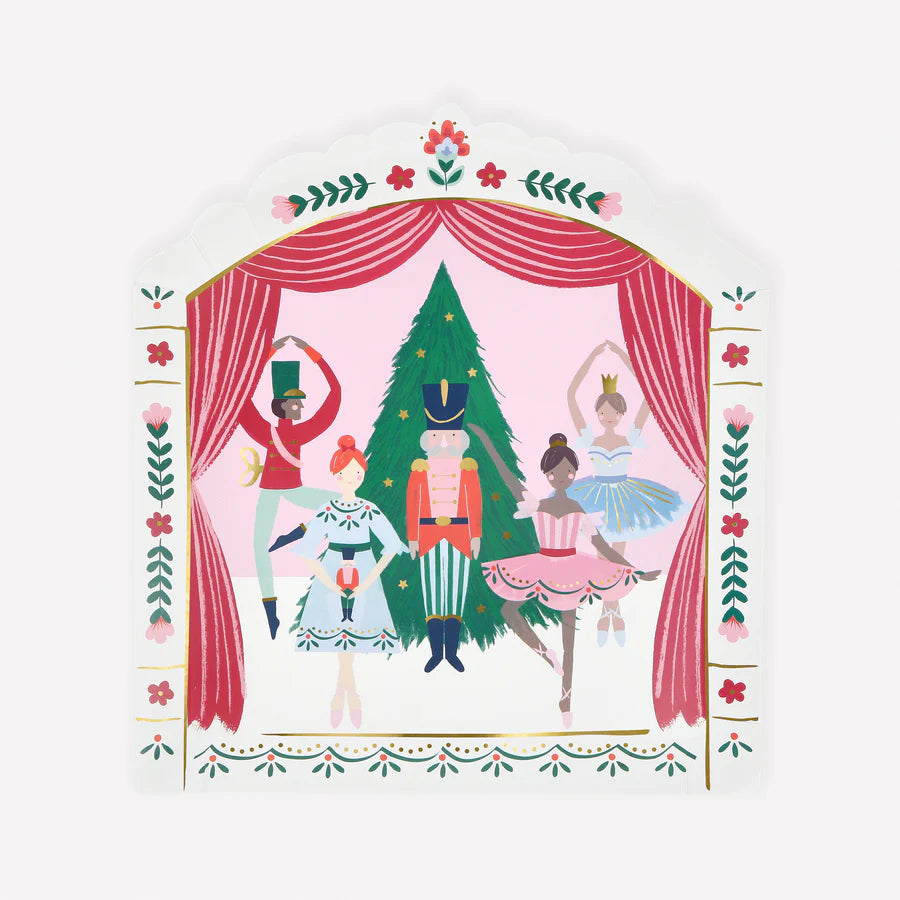 Nutcracker Ballet Stage Plates (x 8)