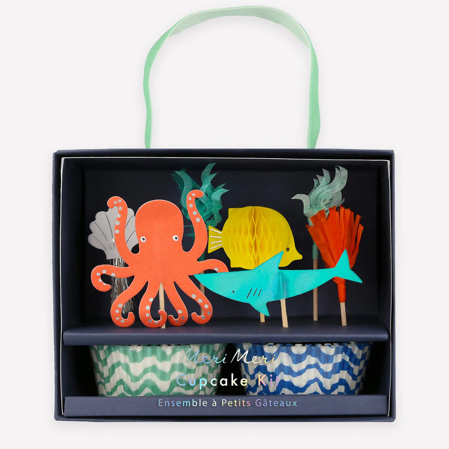 Octopus & Shark Cupcake Kit (x24 toppers)