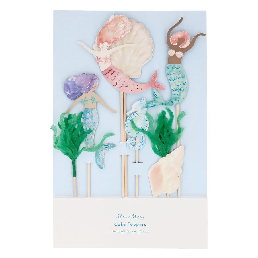 Mermaid Cake Toppers (x7)