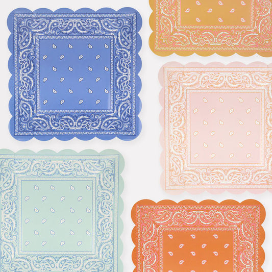 Western Bandana Large Napkins (x16)