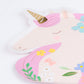Meadow Unicorns Shaped Plates (x8)