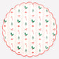 Festive Icon Stripes Dinner Plates (x 8)