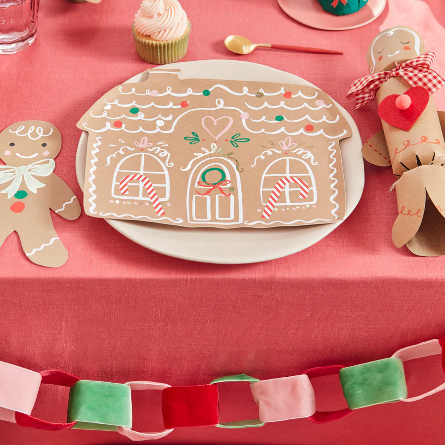 Gingerbread House Plates (x8)