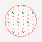 Festive Icon Stripes Side Plates (x 8)