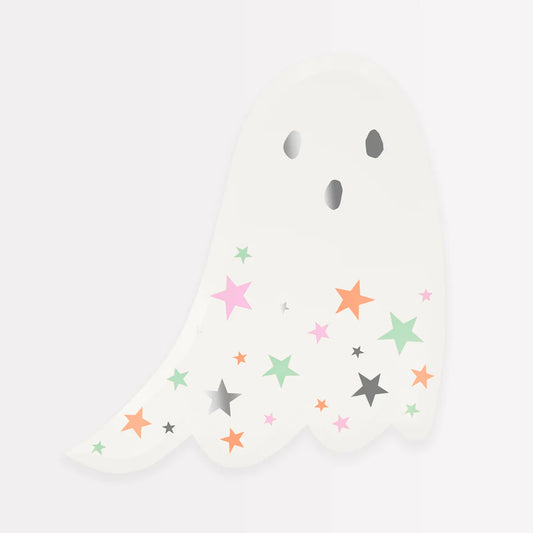 Ghost With Stars Plates (x8)