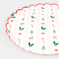 Festive Icon Stripes Dinner Plates (x 8)