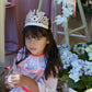 Pink Glitter Party Crown (x8)