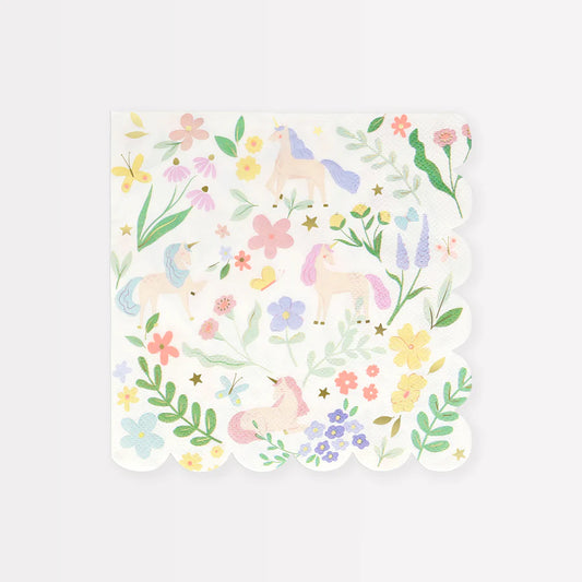 Meadow Unicorns Large Napkins (x16)