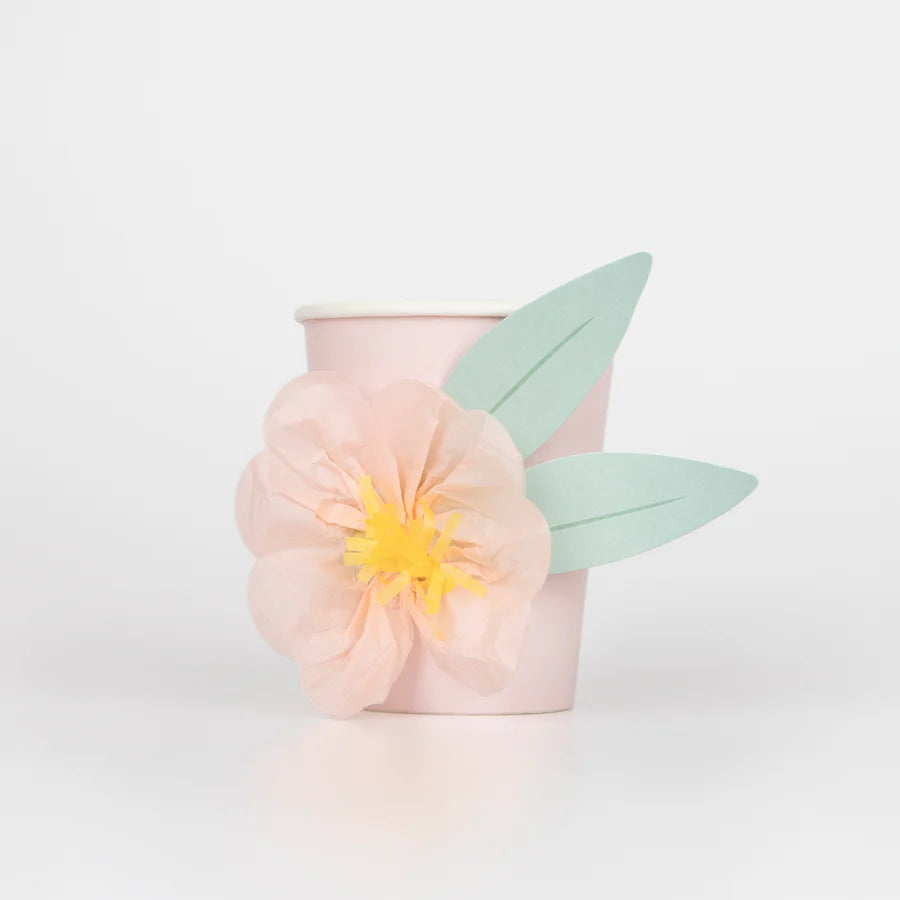 Floral Cups (x8)