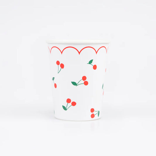 Cherry Pattern Cups (x8)
