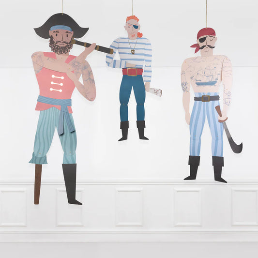 Giant Pirate Decorations (x3)