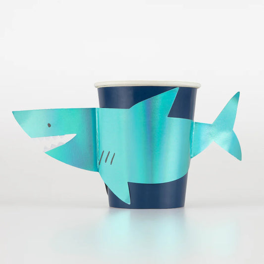 Shark Party Cups (x8)