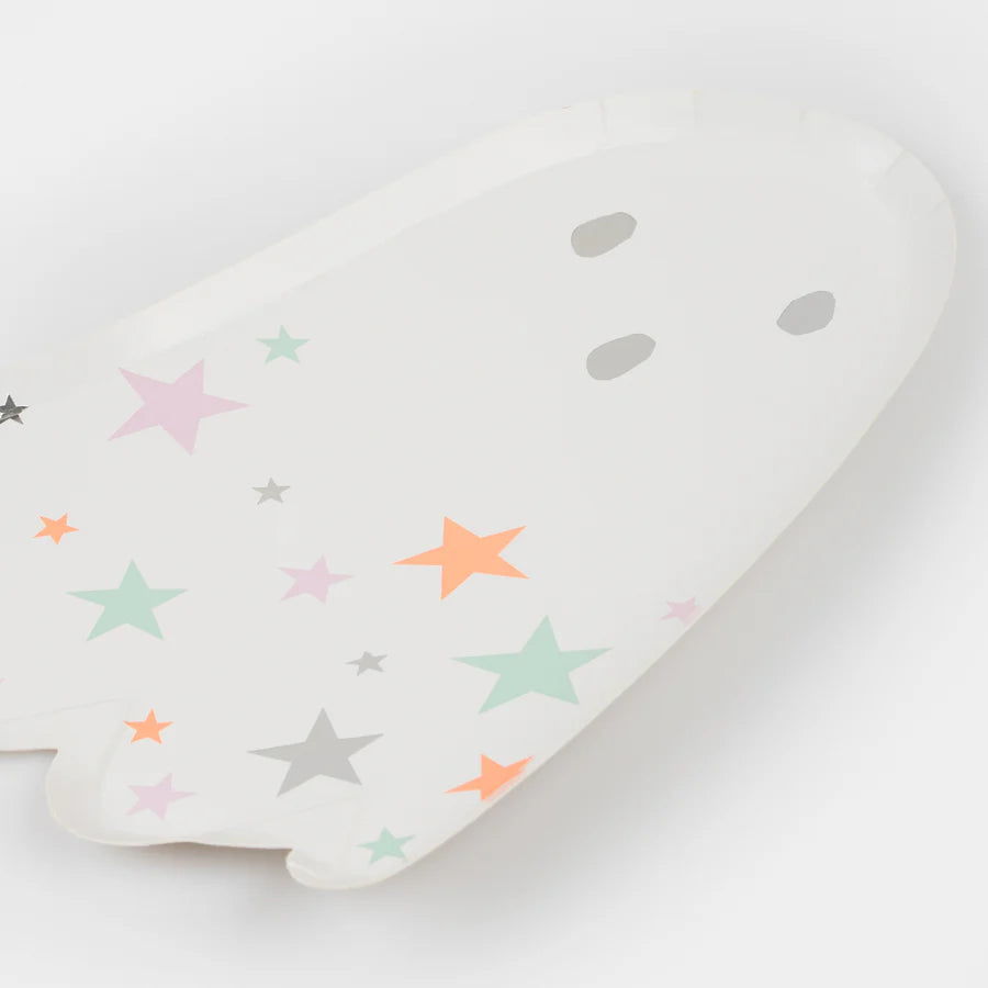 Ghost With Stars Plates (x8)
