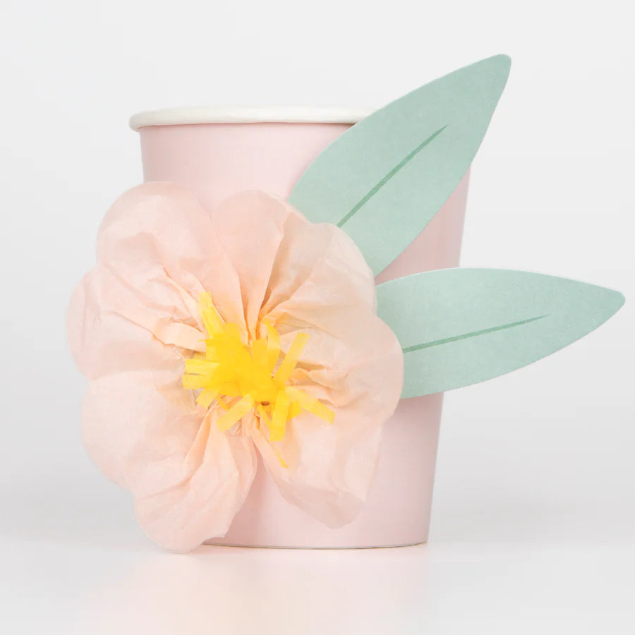 Floral Cups (x8)