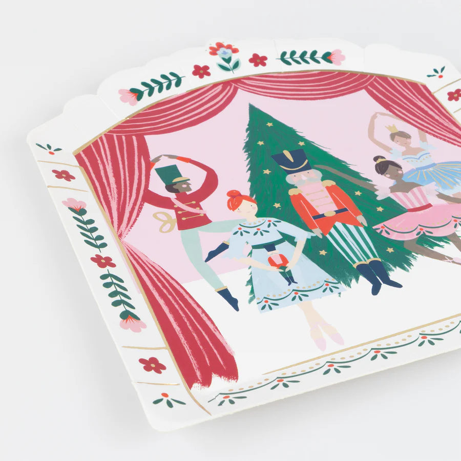 Nutcracker Ballet Stage Plates (x 8)