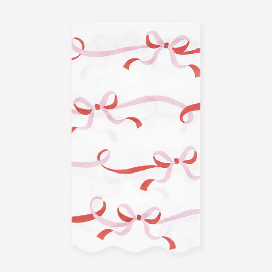 Ribbon Bow Guest Towels (x 16)