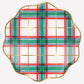 Plaid Dinner Plates (x 8)