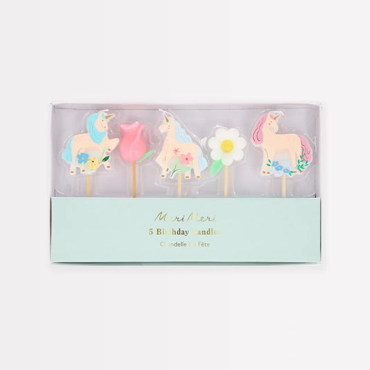 Meadow Unicorns Candles (x5)